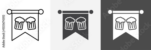 oktoberfest icon set vector art