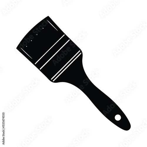 Paint Brush Vector Silhouette