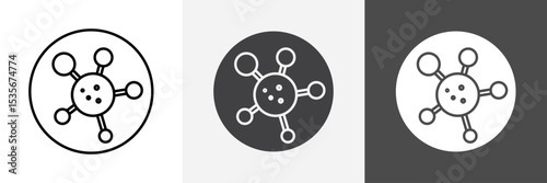 Oncology department icon set vector art