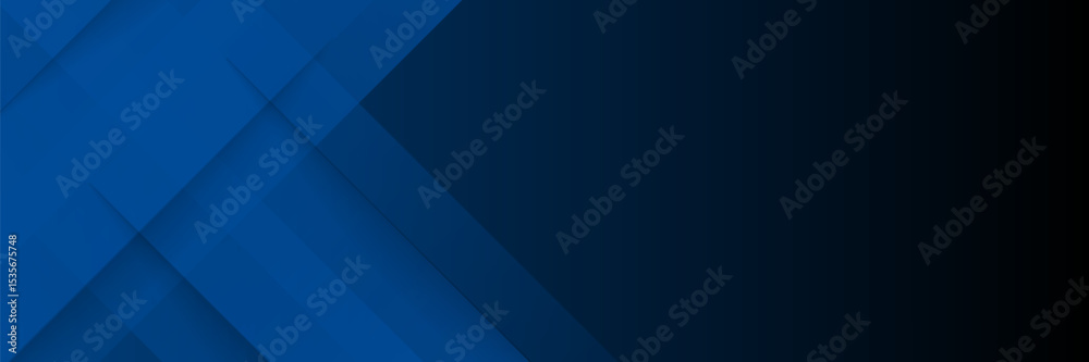Fototapeta premium Modern abstract gradient dark blue banner background