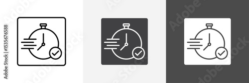quick response icon set vector art
