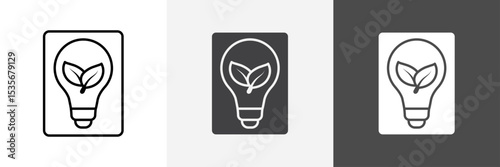 Sustainable ecological energy icon set vector art