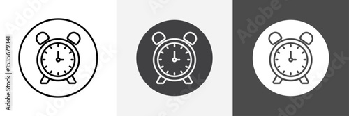 testing time icon set vector art