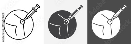 Treatment arthritis icon set vector art