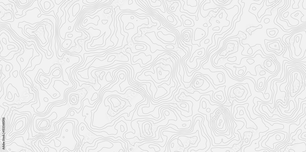 Fototapeta premium modern white and grey wavey line topography minimalist contour map design featuring and suitable for artistic purposes.