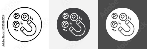 User Engagement icon set vector art