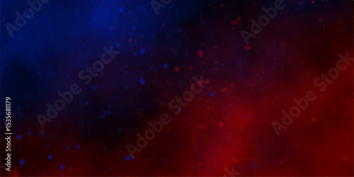Abstract red background vintage grunge texture. Dark Night Sky Deep Space background - Wide dark outer space multi-coloured. Universe with nebulae, galaxies and star clusters. 