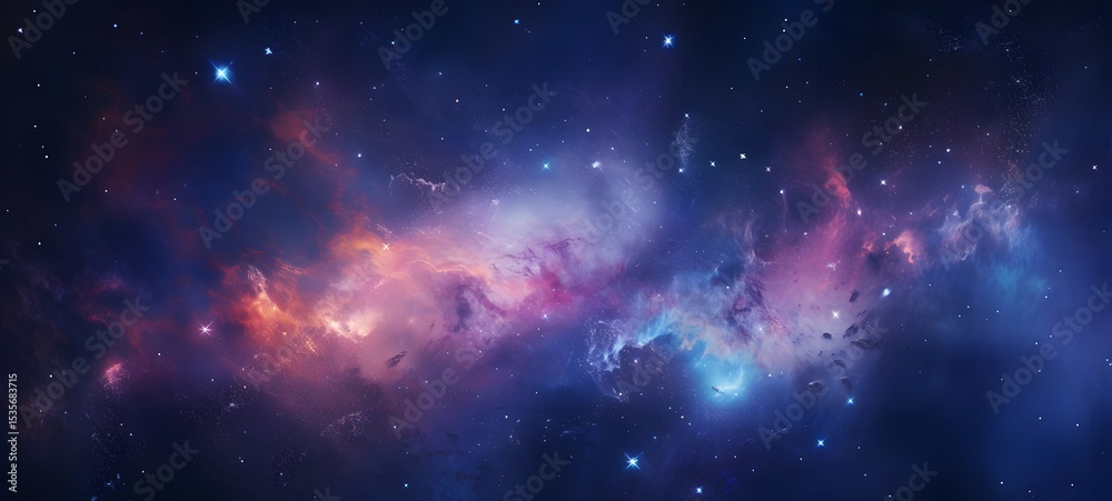 Naklejka premium galaxy version of High Ogre World,ai generative