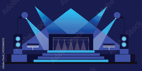 Glowing stage performance in bangladesh dynamic banner design