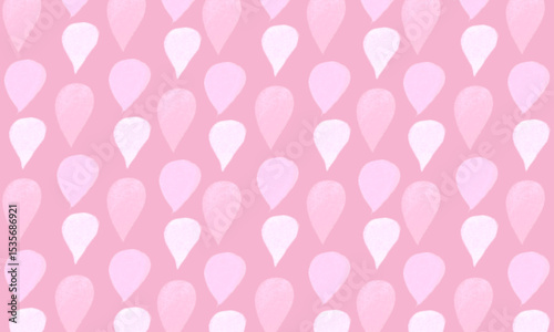 Pink background with drops on a delicate base