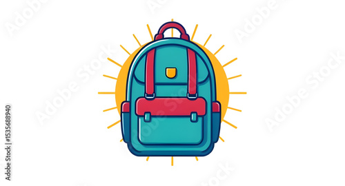  Schoolbag modern, Schoolbag retro, Schoolbag trendy, Schoolbag empty, Schoolbag full, Schoolbag mockup, Schoolbag design template