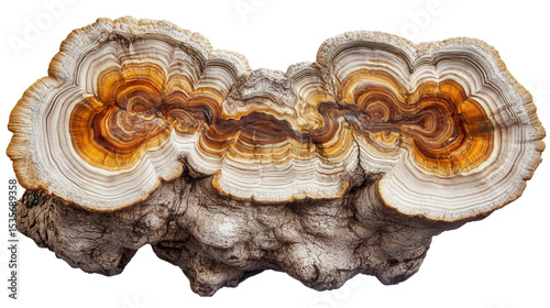 Iriartea deltoidea trunk section Transparent background, PNG file