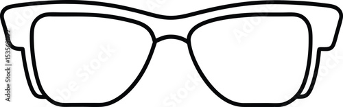 sunglasses icon line art vector illustration on transparent background