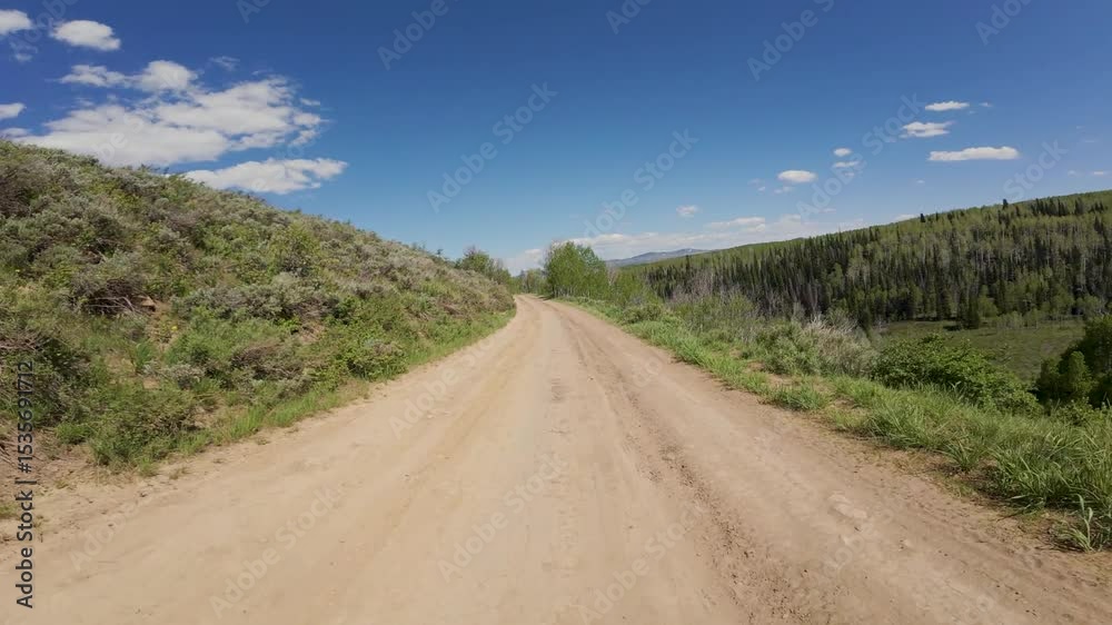 Offroading Truck on Dusty Trail – Strawberry Reservoir, Utah Offroading Truck on Dusty Trail – Strawberry Reservoir, Utah