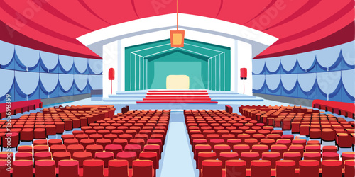 Spacious modern auditorium in bangladesh architectural design banner