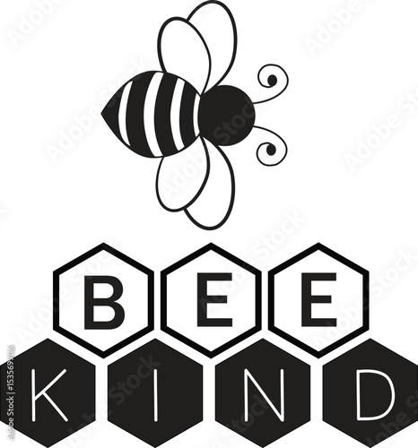 Honey Hives with Bee, Quotes Vector Illustration 