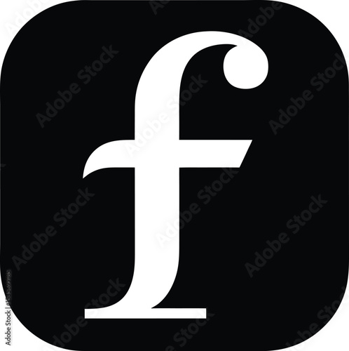 Stylized 'f' Icon