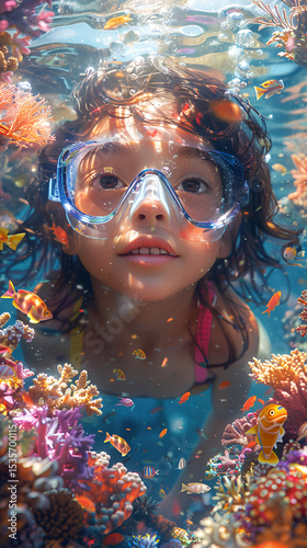 girl in the pool