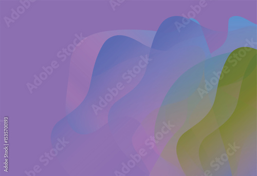 Vibrant abstract composition featuring smooth gradient patterns in shades with color, creating a sense of modernity and creativity. Ideal for backgrounds, design projects, or artistic concepts.