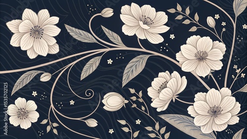 Elegant Floral Composition ...