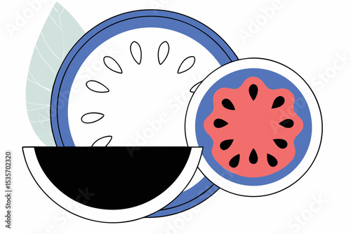 tropical fruit slice