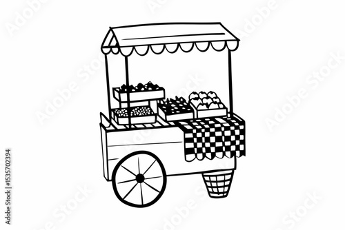vintage carriage vector illustration