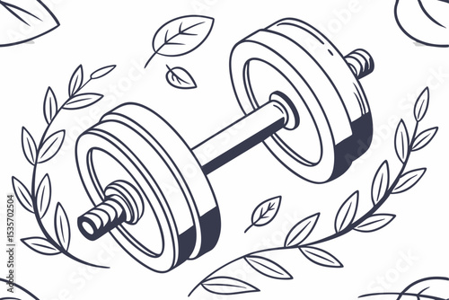 set of dumbbell