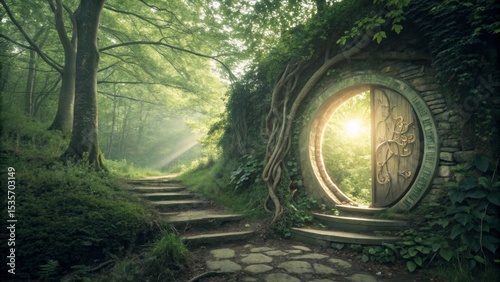 Enchanted Forest Path Stone...