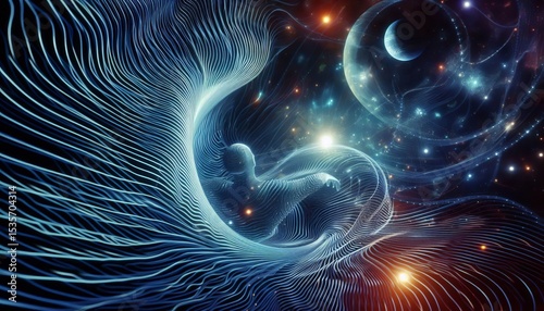 Gravity waves ripple through a person by distorting their percep