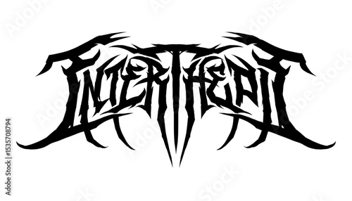 Enter the Pit – Death Metal Style Greeting Typography