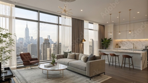 Luxury Apartment Living Roo...