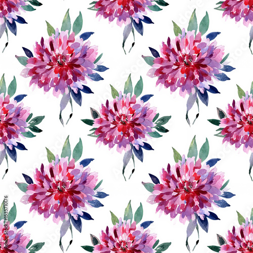 Vibrant watercolor floral pattern brings nature indoors with elegance