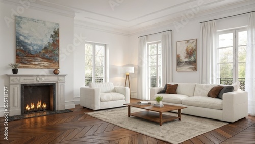 Modern Living Room Interior...