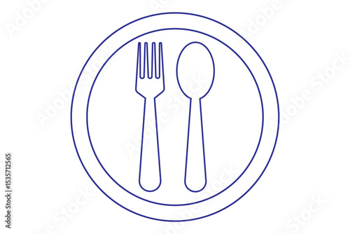 spoon and fork icon vector illustration. spoon, fork and knife icon vector. restaurant sign and symbol. 