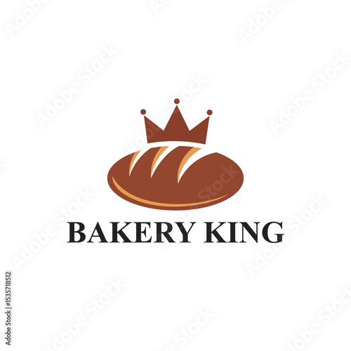 Bakery King Logo, Crown on a Loaf of Bread