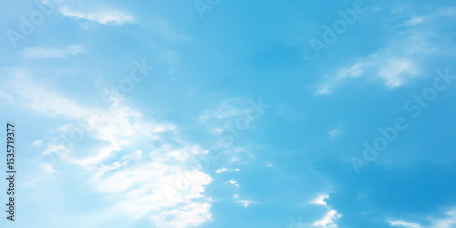 Daylight blue soft clouds, light sunny effect on the blooming white background, sunlight spots on the natural, beautiful spring season clear fresh mind change banner use wallpaper 