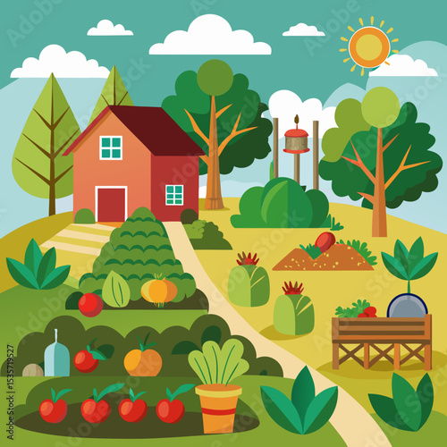 vector illustration of house