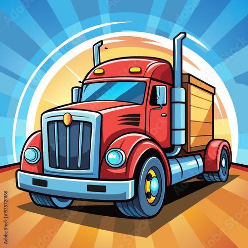 truck on the road
