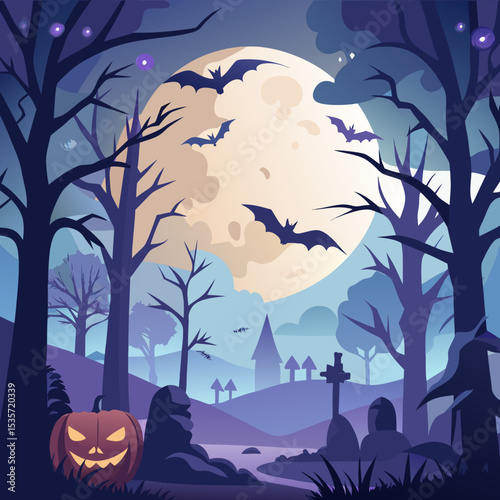 halloween night background