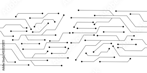 Vector abstract technology on white background. Abstract futuristic circuit board Illustration, Circuit board with various technology elements