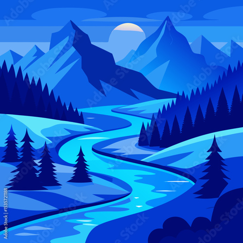 winter forest landscape