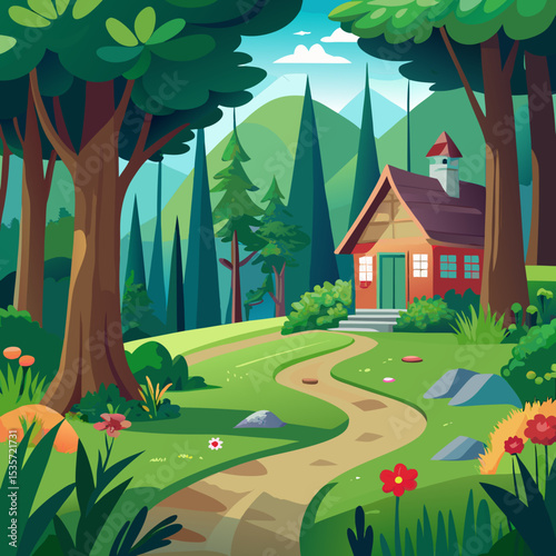 house in the garden