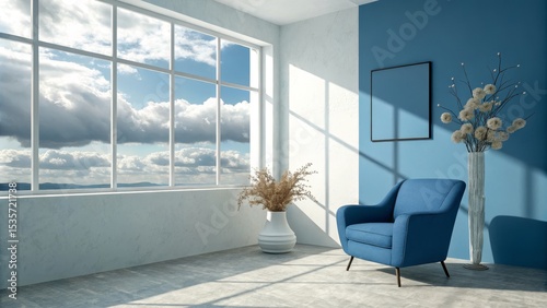 Sunlit Blue Room Armchair, ...