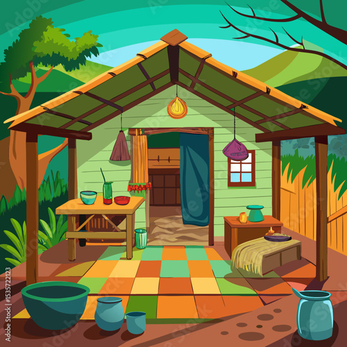 house in the garden