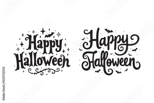 Happy Halloween Typography Design