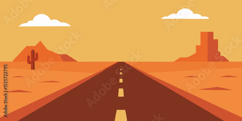 road in desert