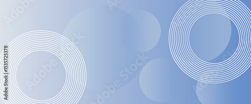 Abstract blue modern background with circle elements. Digital technology concept.