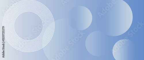 Abstract blue modern background with circle elements. Digital technology concept.