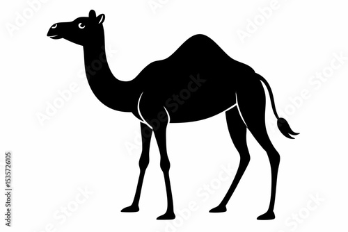 camel sihouette black vector