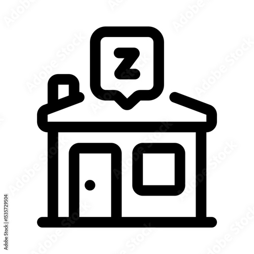 Sleep Line Icon. Single icon, line vector icon
